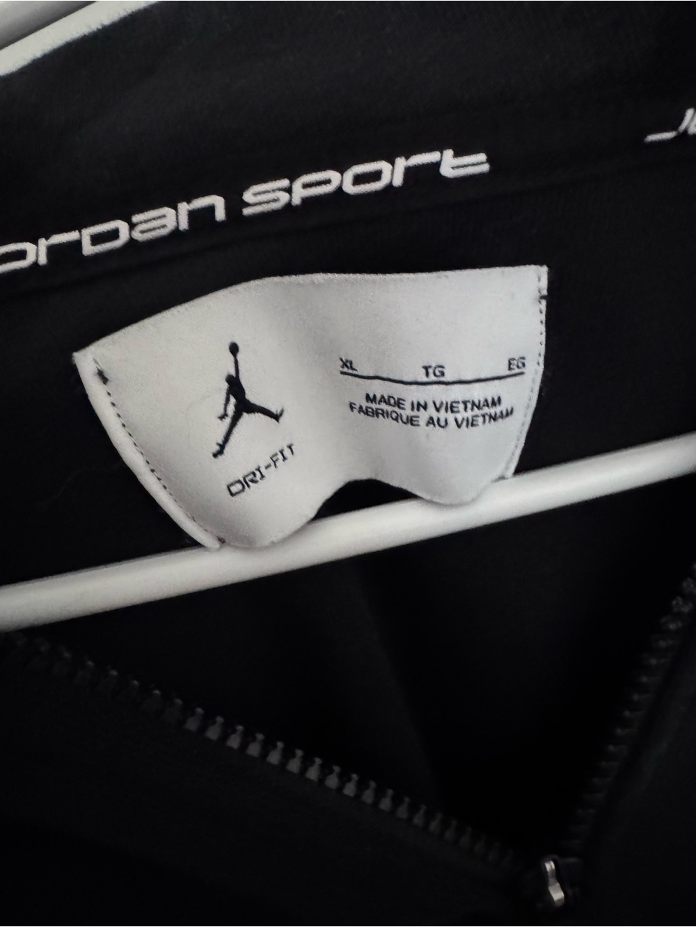 Nike Jordan Black Full-Zip Hoodie with Jumpman Logo - Picture 3 of 3